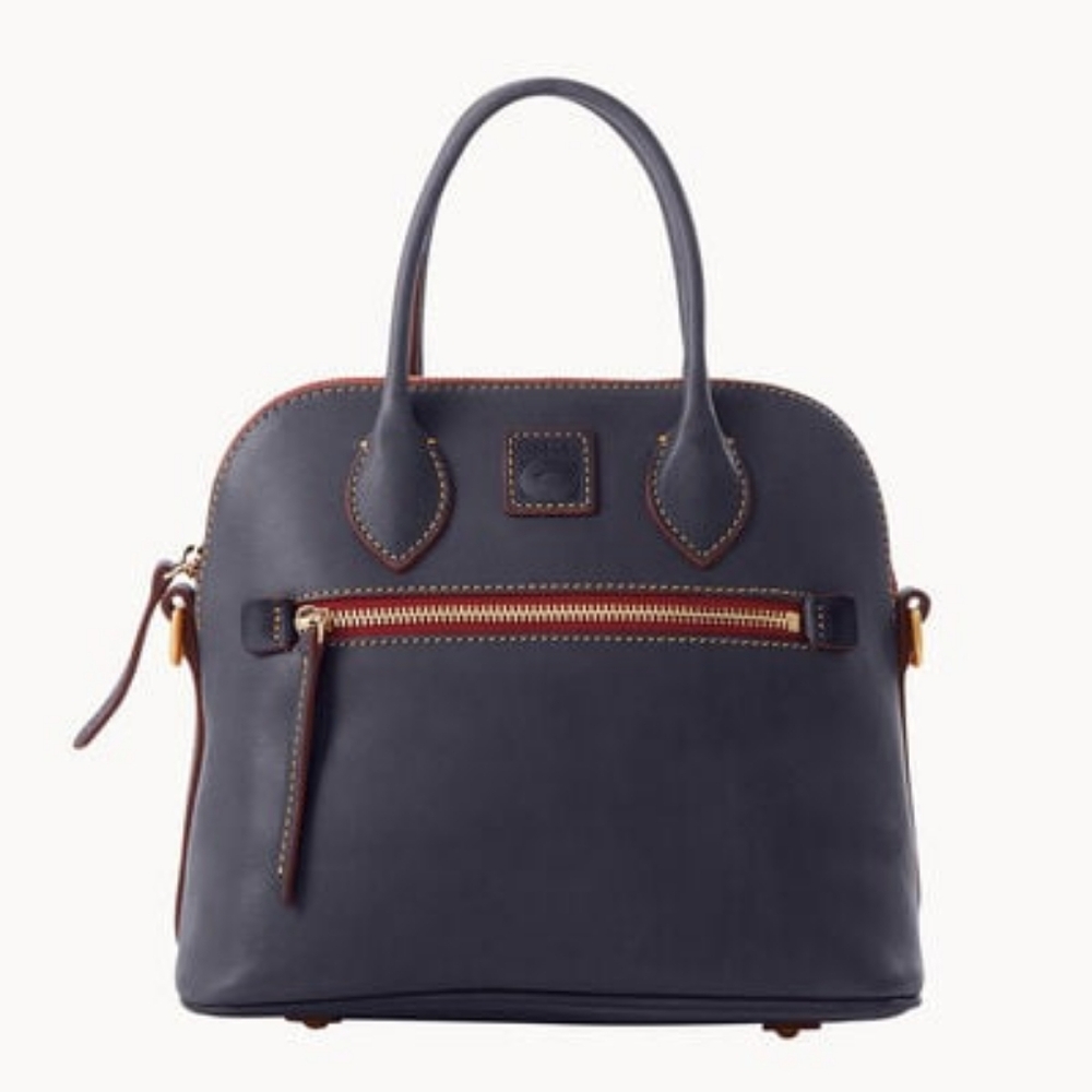 Dooney and Bourke Florentine Navy Satchel